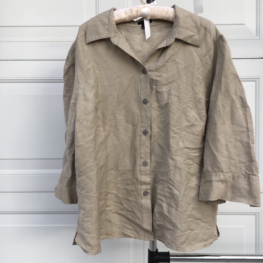 linen button down